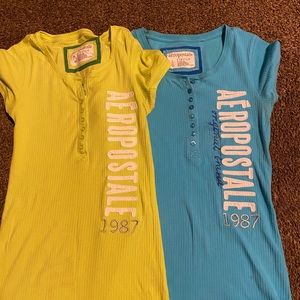 Lime Green and Light Blue stretchy Night gowns